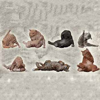 1/35 съвременните котки екипаж включва 7 групи от модели на фигури от смола Миниатюрен gk в разглобено формата на Неокрашенный