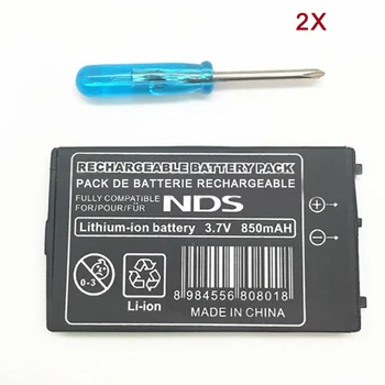 2 бр./лот 850 mah Акумулаторна литиево-йонна батерия За Nintendo DS NDS Литиево-йонна батерия С мини-Отвертка