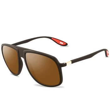 2020 Мъжки Поляризирани Слънчеви Очила Дамски Маркови Дизайнерски Слънчеви Очила За Шофиране В Квадратна Рамка, Черни Слънчеви Очила Мъжки Нюанси на Goggle UV400 Gafas De Sol