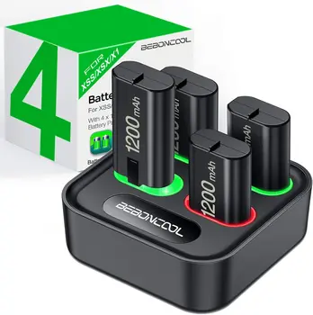 4 бр. 1200 mah Батерия за Xbox One Безжични Gamepads Акумулаторна Батерия USB Зарядно Устройство за Xbox One X/S/Xbox Elite Контролер