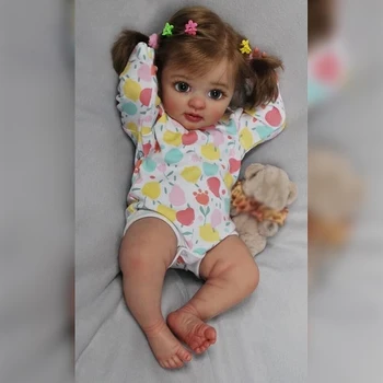 40 см Възстановената Момиче Лейла Детска Кукла Играчки Коледен Подарък