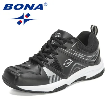 BONA 2022 Нови Маркови Маратонки на най-високо Качество, Спортни Обувки, Мъжки Луксозни Брандираната Тенис Обувки, Мъжки Обувки За ходене, Mansculino