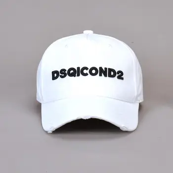 DSQICOND2 черно-бяла минималистичная тенис нож DSQ, висококачествени мъжки шапки, индивидуален дизайн, шапка с логото, мъжка шапка за татко