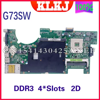 Dinzi G73SW дънна Платка за лаптоп ASUS G73SW G73S G73 дънна Платка на лаптоп HM65 2D С 4 Слота за памет DDR3 100% Работи добре