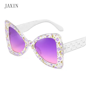 JAXIN Личност лук Слънчеви Очила За Жени За Жени тенденцията е нова марка дизайнерски Слънчеви Очила MS цветя красива дограма сладки диви UV400 óculos 2019