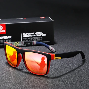 KDEAM Огледално Поляризирани Слънчеви Очила за Мъже И Жени Модерен Дизайн Нюанси Квадратни Стилни Слънчеви Очила Gafas De Sol С Кутия