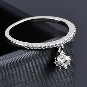 KIOOZOL блестяща кристална топка висулка кристални пръстени за жени дама момичета 2021 нови модни бижута аксесоари ZD1 XS1