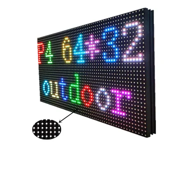 Led Дисплейный Модул P4 Открит 256x128 мм 64x32 пиксела HUB75 RGB SMD Пълноцветен Led Матрични Знак