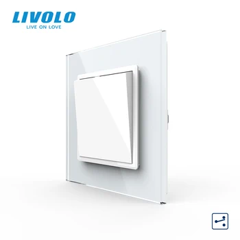 Livolo британската стандартна лента от кристално стъкло, хеликоптер, стенни изход, Сензорни Ключове, електрически контакт, водоустойчив капак, свободен избор на