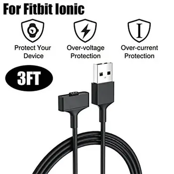 USB Зарядно Устройство за FITBIT Ionic Гривна Фитнес Тракер Активност Кабел за Синхронизация