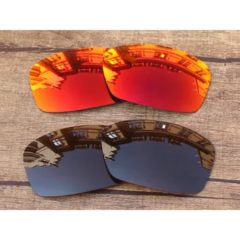 Vonxyz 2 Двойки рубиновых slr и бронзово-кафяви сменяеми лещи от поликарбонат за очила Oakley Hijinx