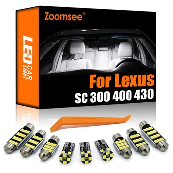 Zoomsee Интериор Led Лампа Комплект За Lexus SC 300 400 430 SC300 SC400 SC430 1991-2010 Canbus Автомобилна Лампа Закрит Купол За Четене на Багажника