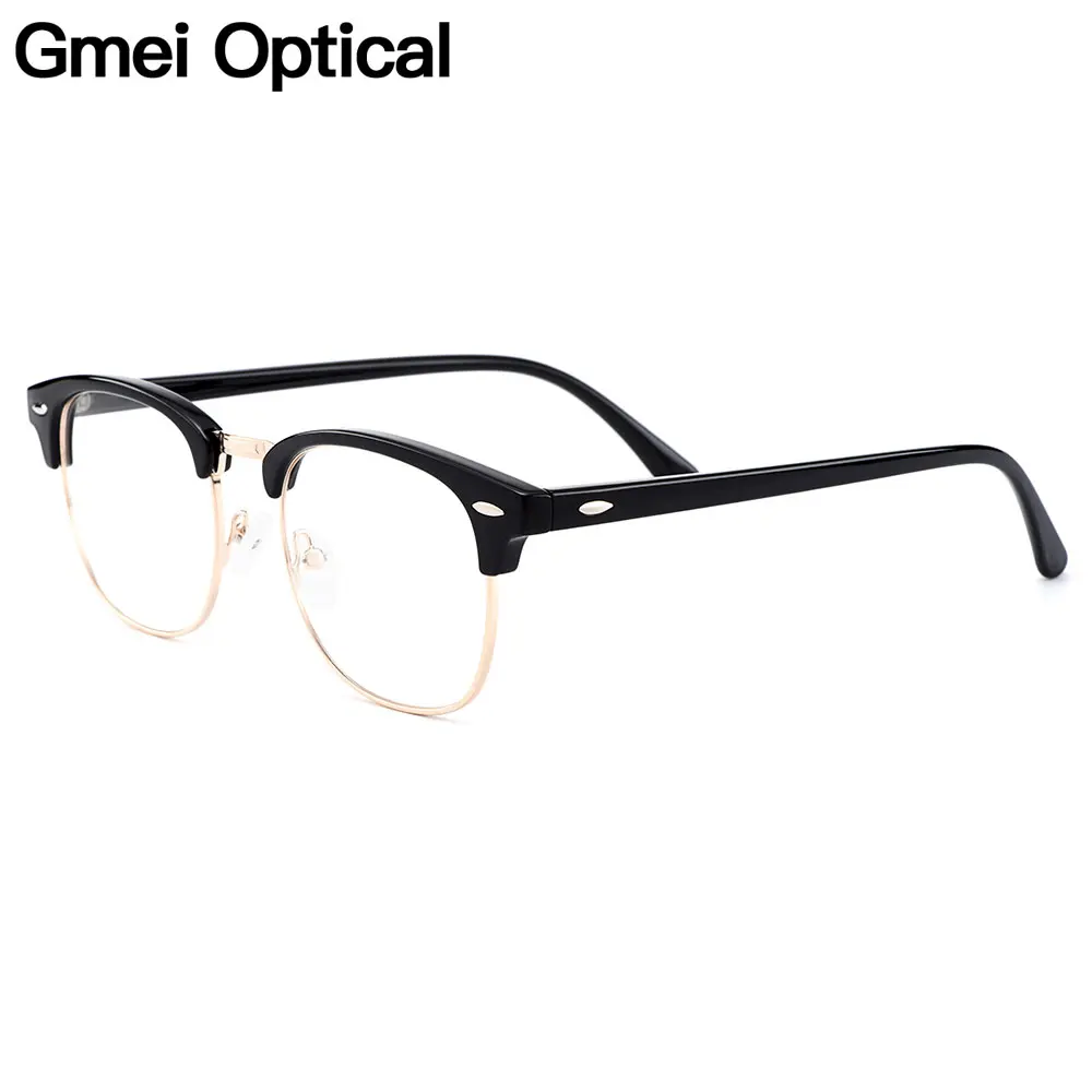 Gmei Оптични Ретро Пластмасови Очила С Пълна Рамки в Рамките За Мъже И Жени Късогледство Пресбиопия Очила За Четене На Рецепта H8004 Изображение 0