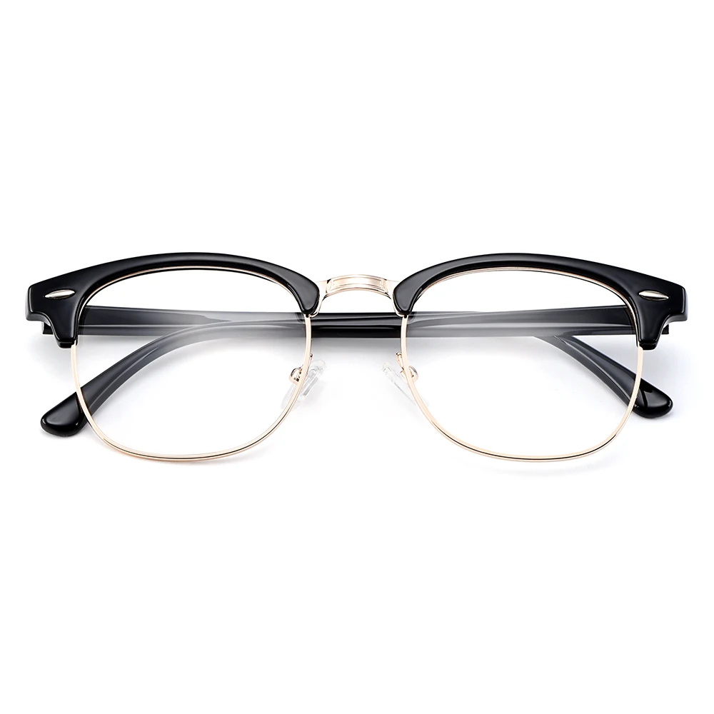 Gmei Оптични Ретро Пластмасови Очила С Пълна Рамки в Рамките За Мъже И Жени Късогледство Пресбиопия Очила За Четене На Рецепта H8004 Изображение 4