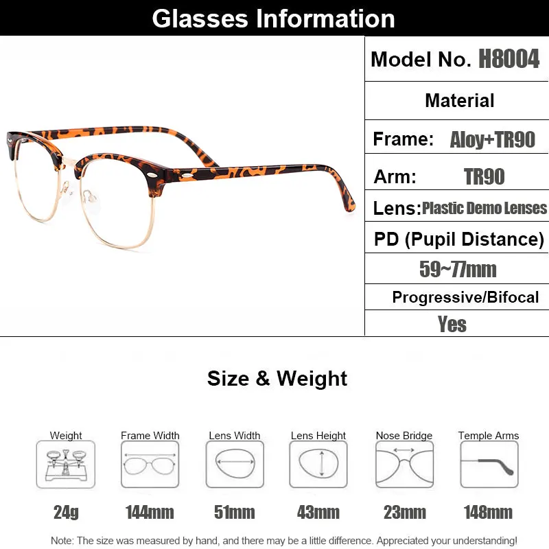 Gmei Оптични Ретро Пластмасови Очила С Пълна Рамки в Рамките За Мъже И Жени Късогледство Пресбиопия Очила За Четене На Рецепта H8004 Изображение 5