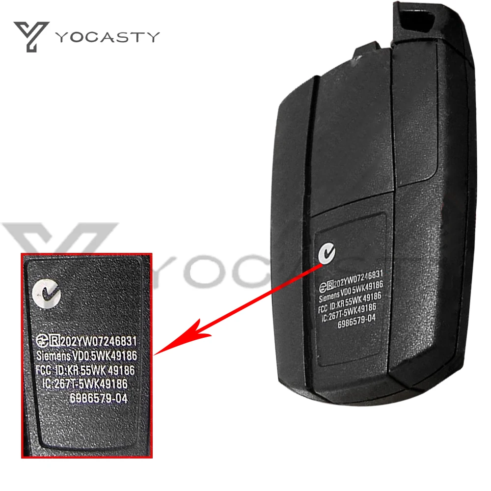 YOCASTY CAS3 PCF7945 Чип 315/868 Mhz Смарт Ключ Дистанционно ключ KR55WK49127 За BMW 1/3/5/7 Серия 2006-2012 Изображение 2
