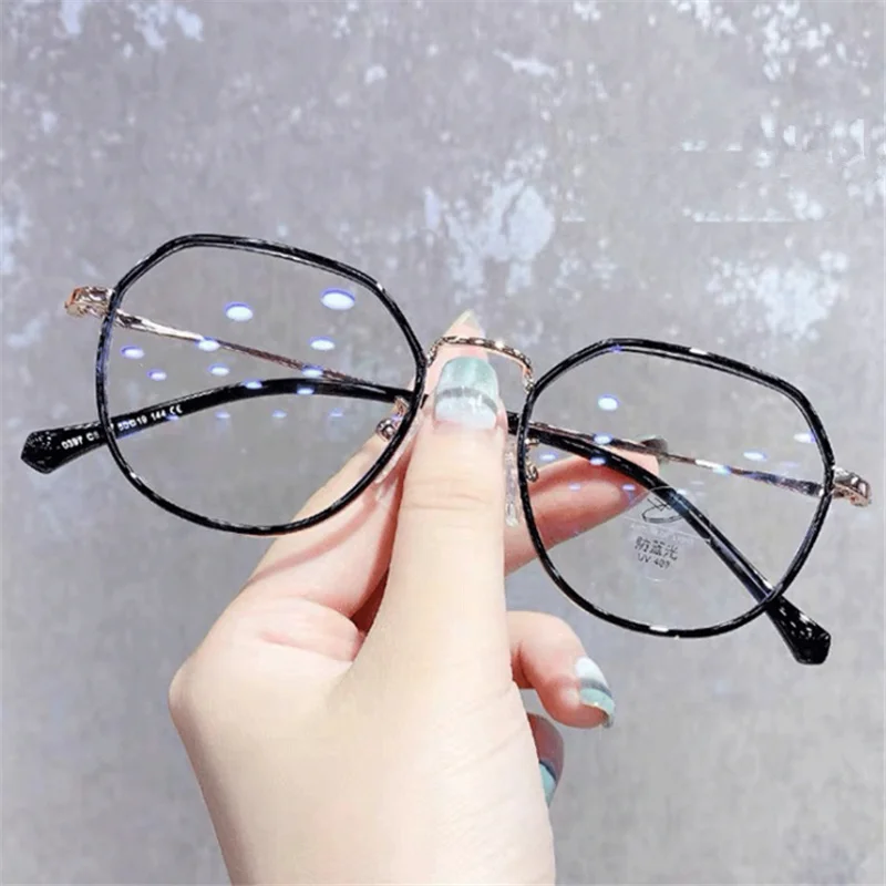 Готови Недалновидни очила за жени с кръгли късоглед очила с диоптриями минус степен -0,5 -0,75 -1,25 -1,5 -2,0 -2,5 -3,0 до -6 Изображение 2