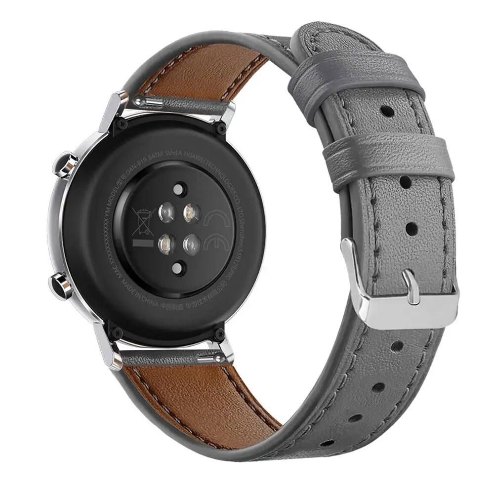 Каишка От естествена кожа За Huawei watch GT2 46 мм 42 мм Мъжки женски гривна каишка за Huawei watch gt 46 мм каишка за часовник Изображение 1