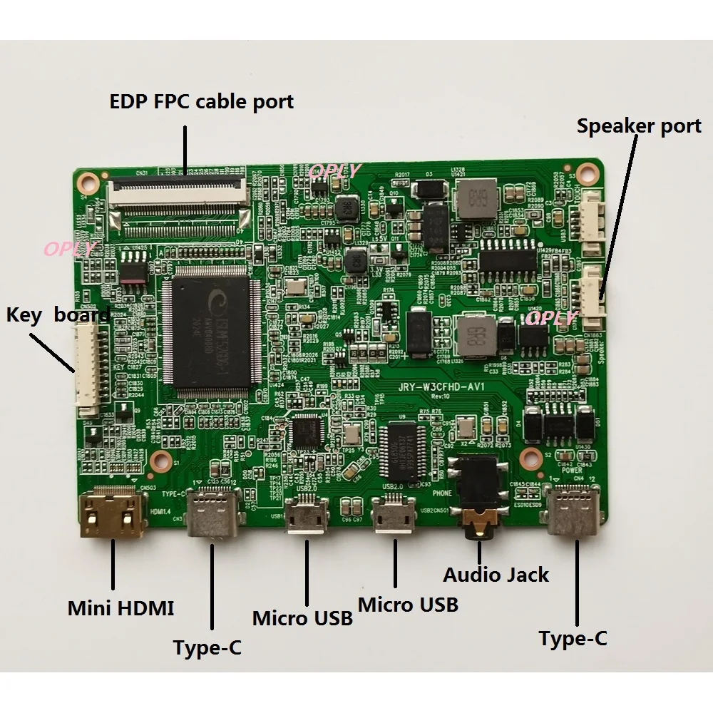Комплект за NV156FHM-T00/T03/T07/T08/T0Z/T0H 2 Type-C HD LCD Мини led EDP 2 Micro USB 2 mini HDMI-съвместим драйвер платка контролер Изображение 1