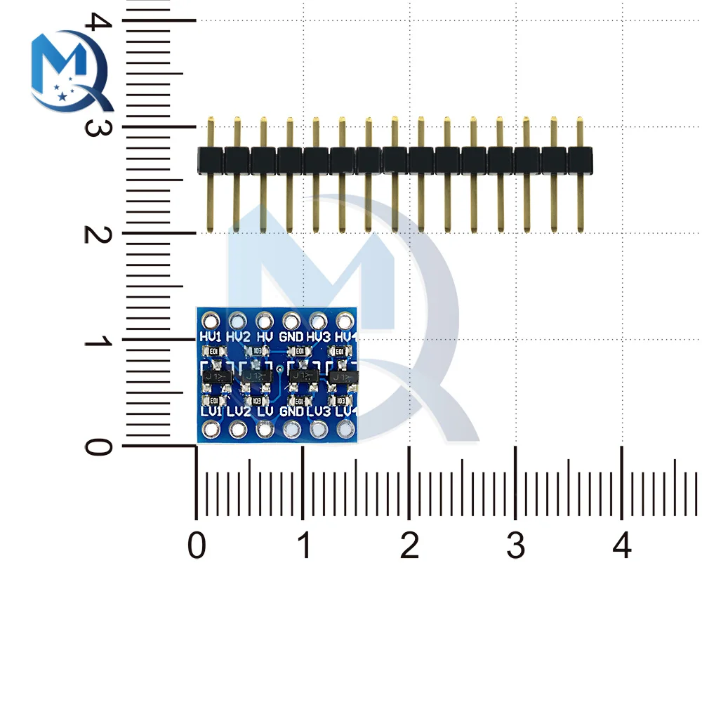 Конвертор логическо ниво Двупосочни Модул 4 канала IIC I2C Интерфейс 5 до 3,3 Преобразуване на Логически Нива За Arduino Изображение 4
