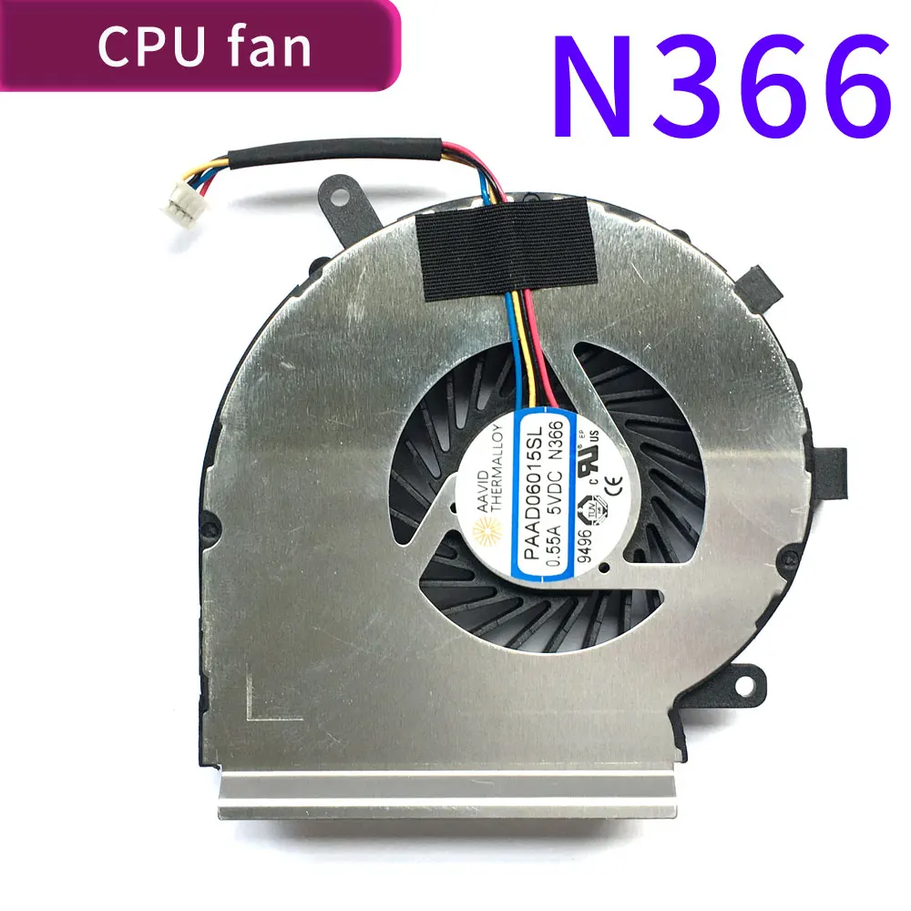 Лаптоп Процесор GPU Вентилатор за Охлаждане охладител На MSI GE62VR GP62MVR GL62M MS-16JB 16J9 PAAD06015SL N366 N402 N371 N403 DC 5 0.55 A 4PIN Изображение 4