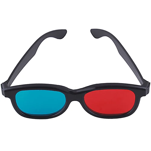 Лесен glasse Червени, Сини Сини Пластмасови Рамки 3D Очила за Anaglyph Филм, Игри, DVD За Мъже За Жени Вечерни Eyeglasse Интимни Аксесоари Изображение 2