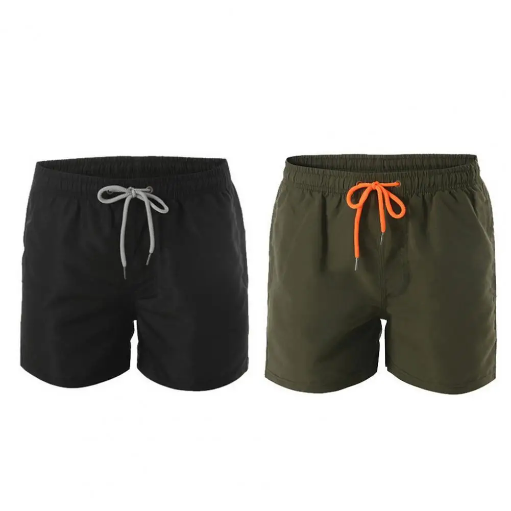 Летни Мъжки къси Панталони Модни Обикновен С Вътрешната Мрежа, бързо съхнещи Къси Панталони на съвсем малък, по-Големи Размери, Плажни Шорти За Почивка Изображение 1