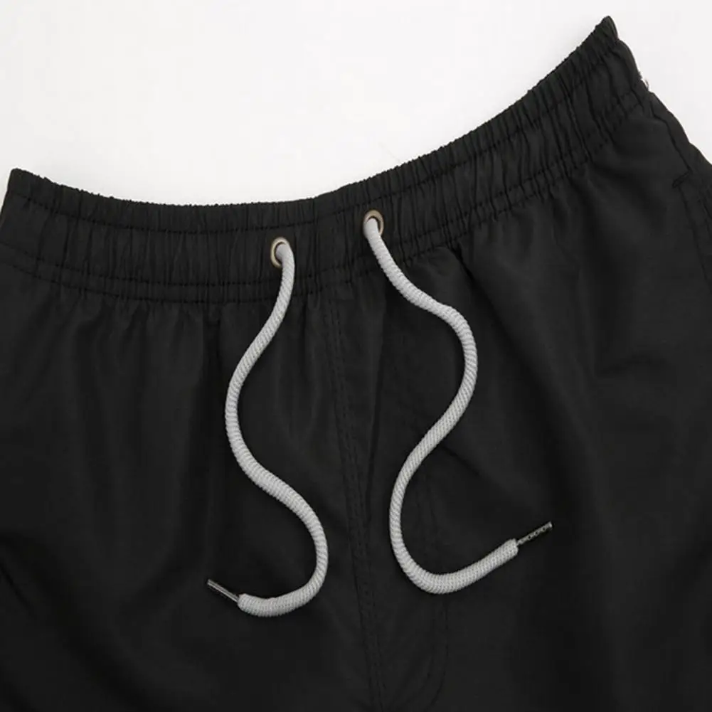 Летни Мъжки къси Панталони Модни Обикновен С Вътрешната Мрежа, бързо съхнещи Къси Панталони на съвсем малък, по-Големи Размери, Плажни Шорти За Почивка Изображение 3