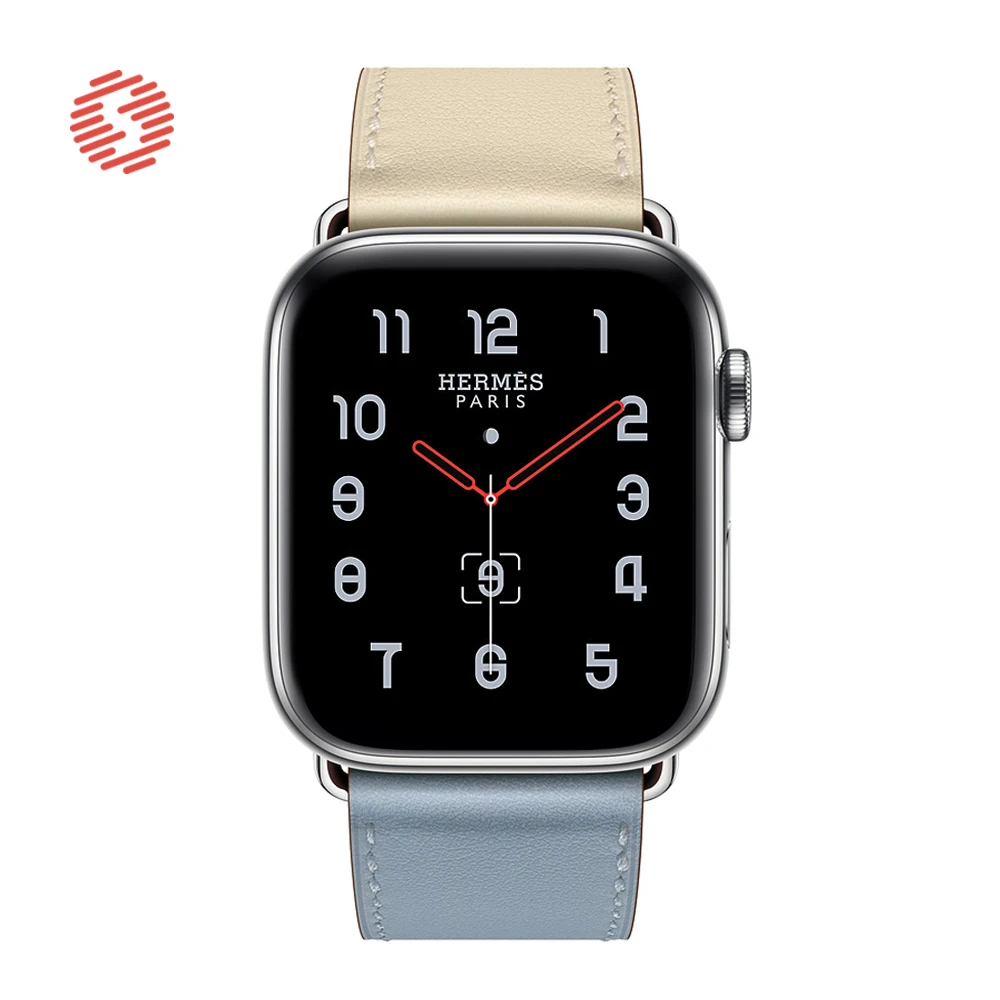 Модерен Каишка от естествена Кожа ShengOne, Елегантна Гривна за Apple Watch Серия 5 4 40 44 мм, в два цвята Взаимозаменяеми каишка 3 2 38 42 Изображение 2