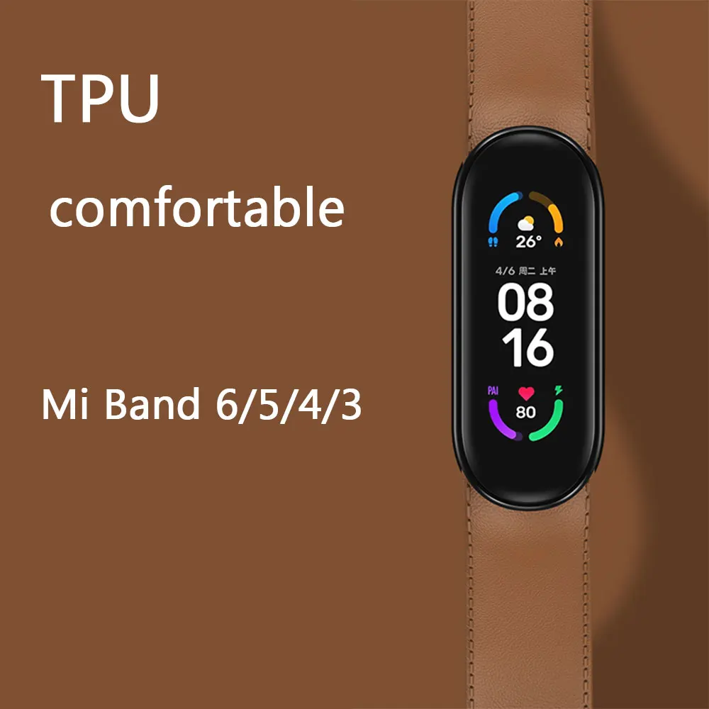 Нова Каишка За Часовник Xiaomi Mi Band 6 5 4 3 гривна Гривна Въжета на Китката за Mi Band 3 band4 band5 band6 Аксесоари За Умни часа Изображение 2