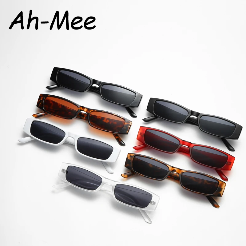 Ретро Правоъгълни Слънчеви Очила Дамски Маркови Дизайнерски Модерни Слънчеви Очила С Малки Рамки За Жени Тенденция Glasees Дами UV400 Изображение 5