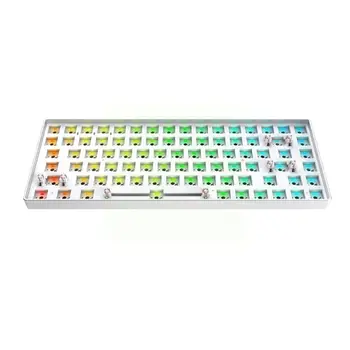 Горещи Продажба TES84 Hotswap САМ Механична Клавиатура Комплект Среден Тип-c Метална Жичен с Подсветка на Индивидуална Рамка 3/5pin Комплект RGB Q7J6