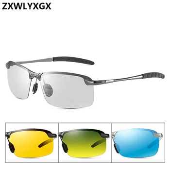 Класически Фотохромичните Слънчеви Очила За Шофиране, Мъжки Маркови Поляризирани Слънчеви очила-Хамелеон с Обесцвечиванием за мъже, Антибликовые Очила