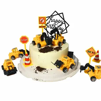 Колата Чекпойнт Изграждане на Обучение на Пожарната Инженеринг Автомобил Детски Подарък За Рожден Ден Украса на Торта, парти връщане на подарък