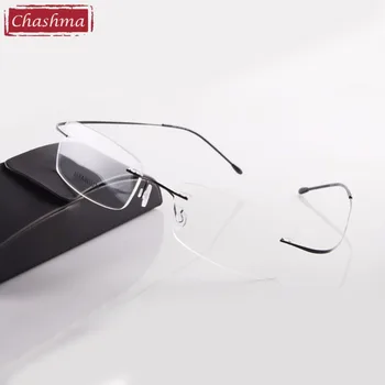 Марка Chashma Титанов Очила Без Рамки, Рамки за Очила от Късогледство, за Мъже и Жени