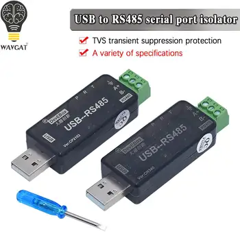 НОВ сериен порт, USB към RS485 индустриален клас CH340 CP21021500VRms предаване на разстояние до 1200 метра тестван при скорост 9600 бита/с
