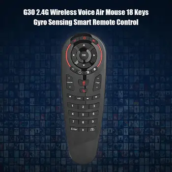 Нов G30 2,4 G Безжични Гласови Дистанционно Управление Air Mouse Със Сензорен контрол Универсална Мини-Клавиатура Дистанционно Управление За PC Android TV Box