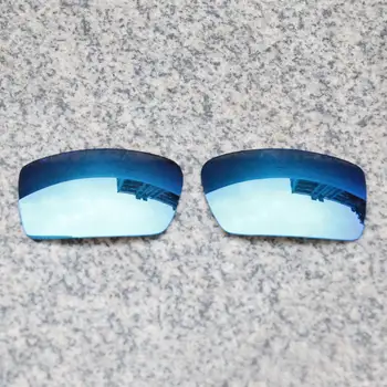 Продажбите на едро E. O. S Поляризирани Подобрени Сменяеми Лещи за слънчеви очила Oakley Crankshaft - Ice Blue Mirror Polarized