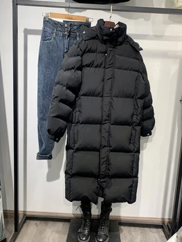 Пуховик женски Корейски свободен зимни дебели палта със средна дължина 2022 нова зимни дрехи