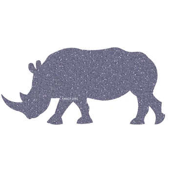Режещи печати за украса на животни rhino от дърво, подходящи за обикновените режещи машини на пазара, за да умре