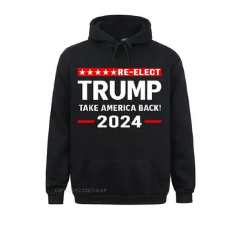 Тръмп 2024 Избори Върне Америка На Мъже, Жени Младежки Пуловер Hoody Специални Дамски Блузи, Блузи Европейската Облекло