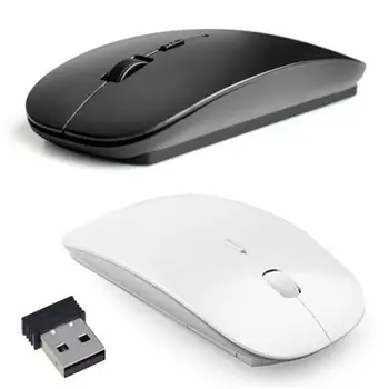 Ультратонкая Безжична Мишка С 2.4 Ghz Wireless Безжична Мишка Оптична Мишка Превъртане За Преносим Компютър PC + USB