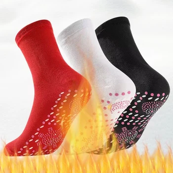 Чорапи с подгряване, Масаж Магнитни Чорапи със Защита От Замръзване, Анти-Умора, Термоизолированные Термоноски, Зимни Чорапи